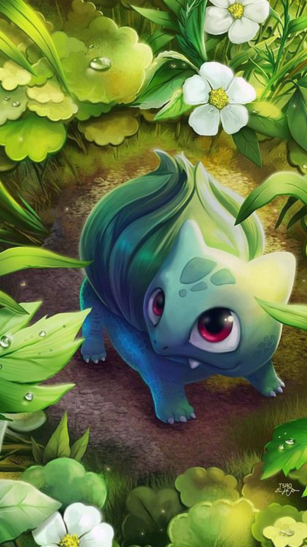 フシギダネ デジタルアート ポケモン iPhone 壁紙