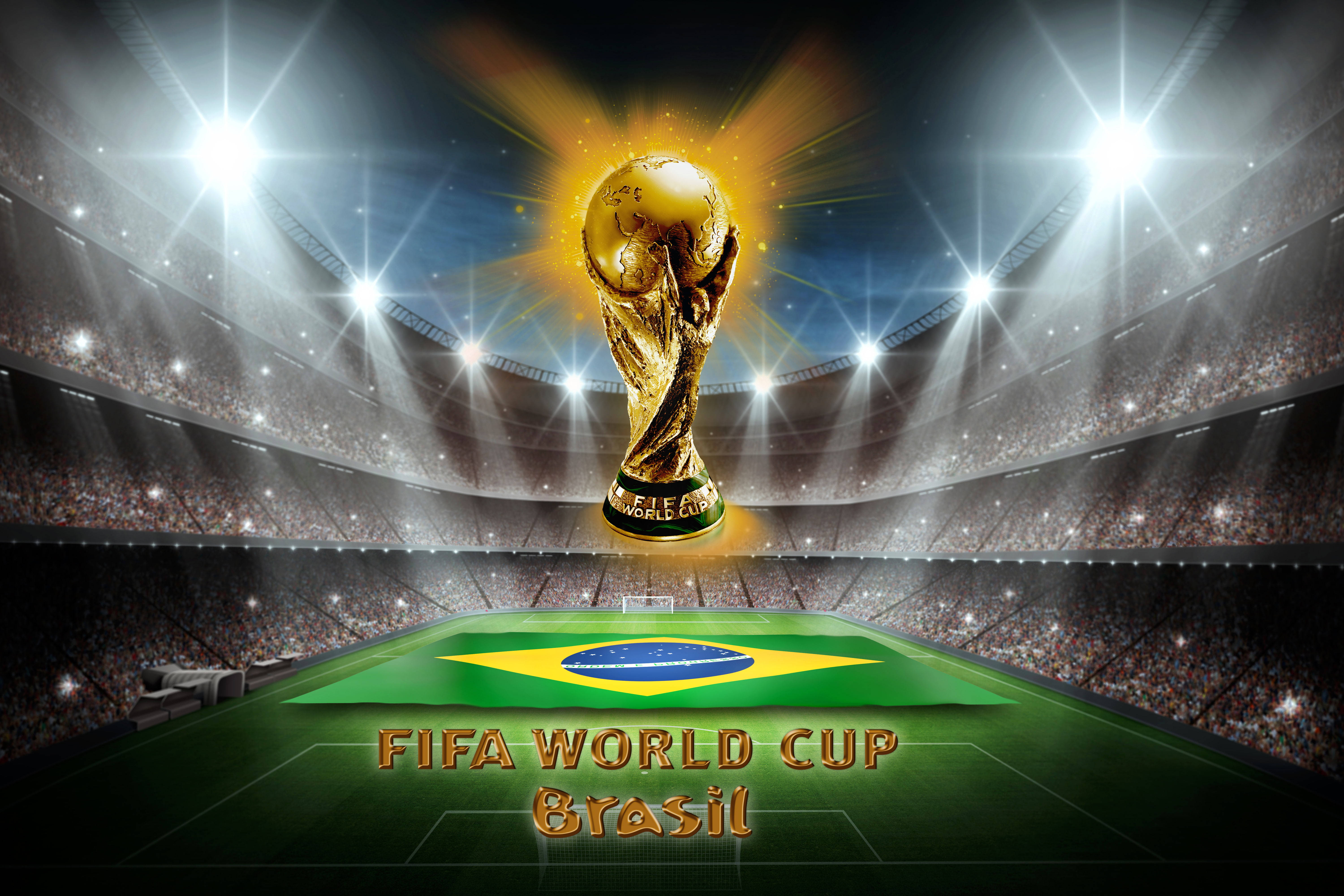 ブラジル代表 FIFAワールドカップトロフィー 壁紙