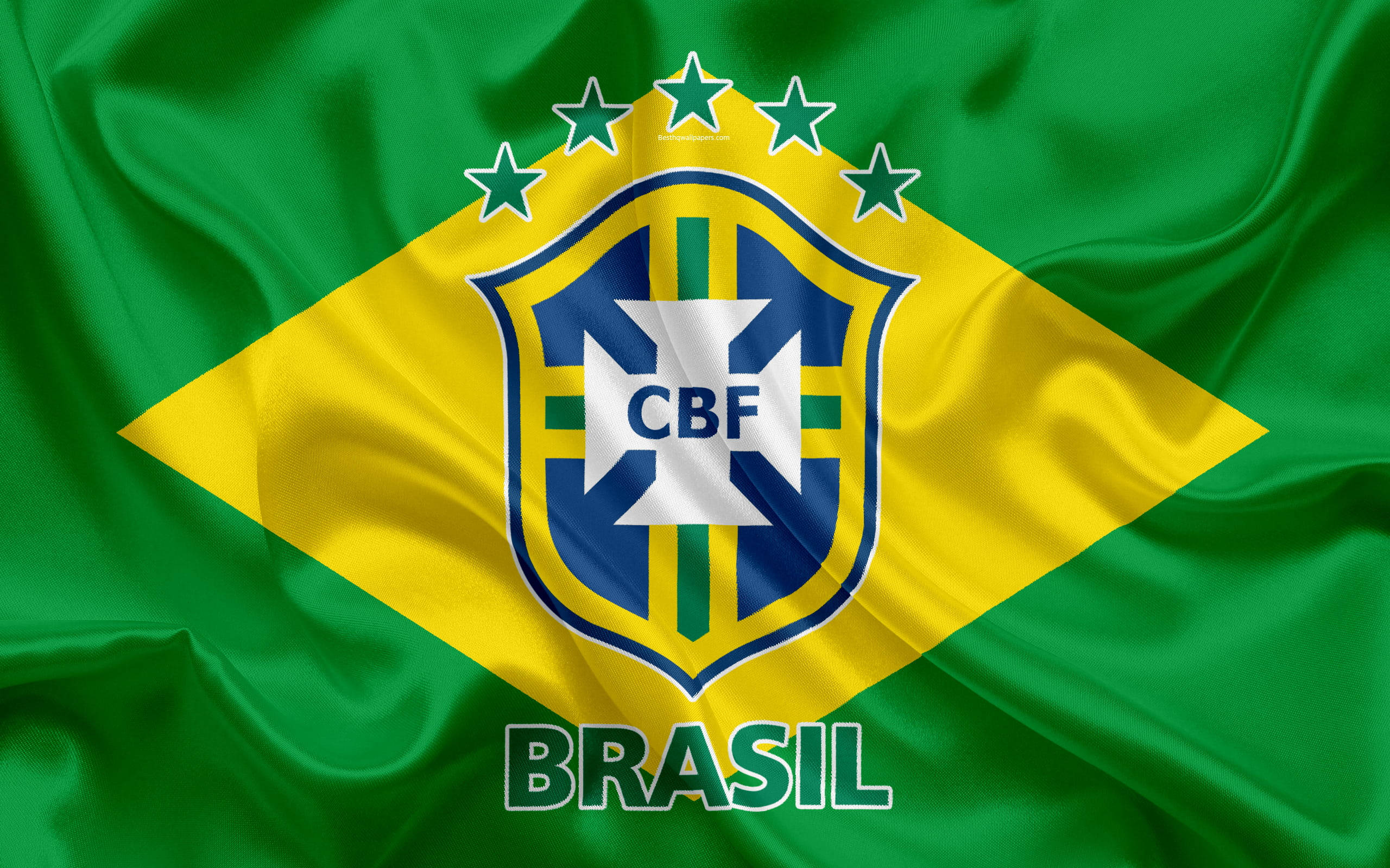 ブラジル代表サッカーチーム CBF ブラジル国旗 壁紙