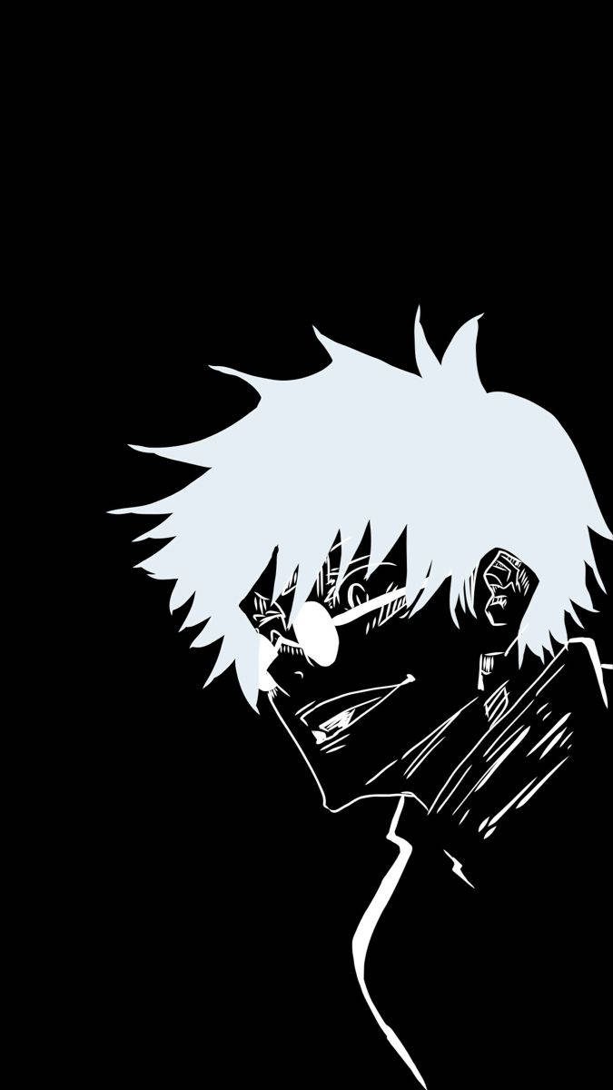 ブラック・エステティック アニメ 五条悟 メガネ 壁紙