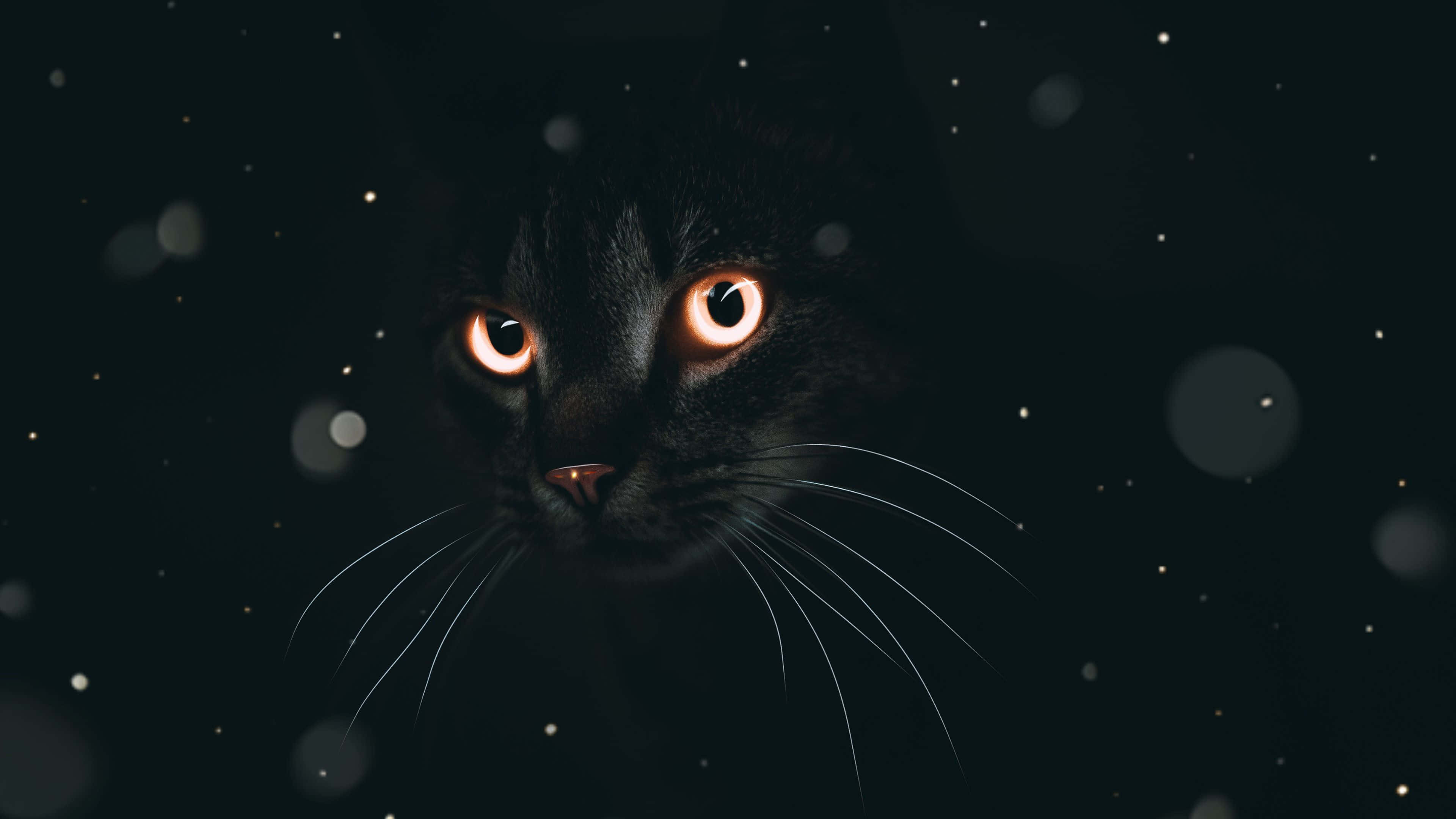 ブラックな雰囲気の可愛い猫のプロフィール画像 壁紙