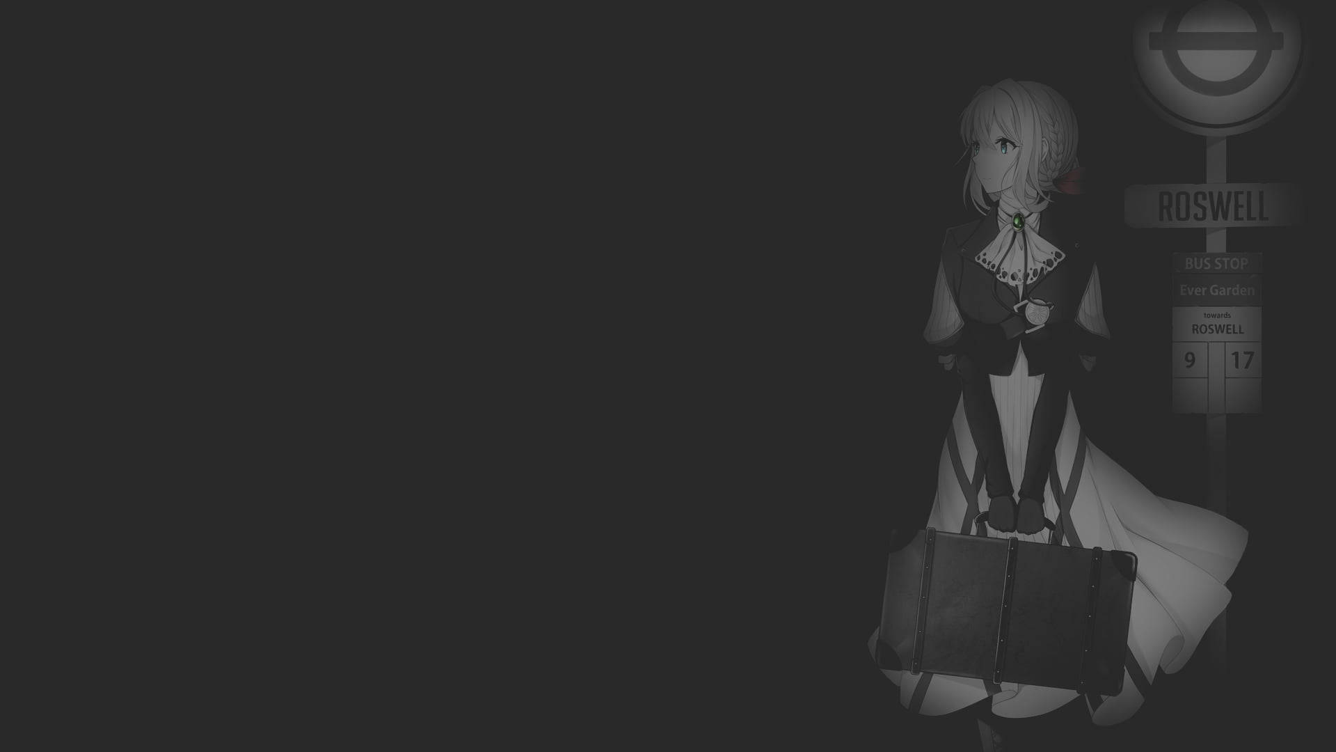ブラックアニメ ヴァイオレット・エヴァーガーデン 壁紙