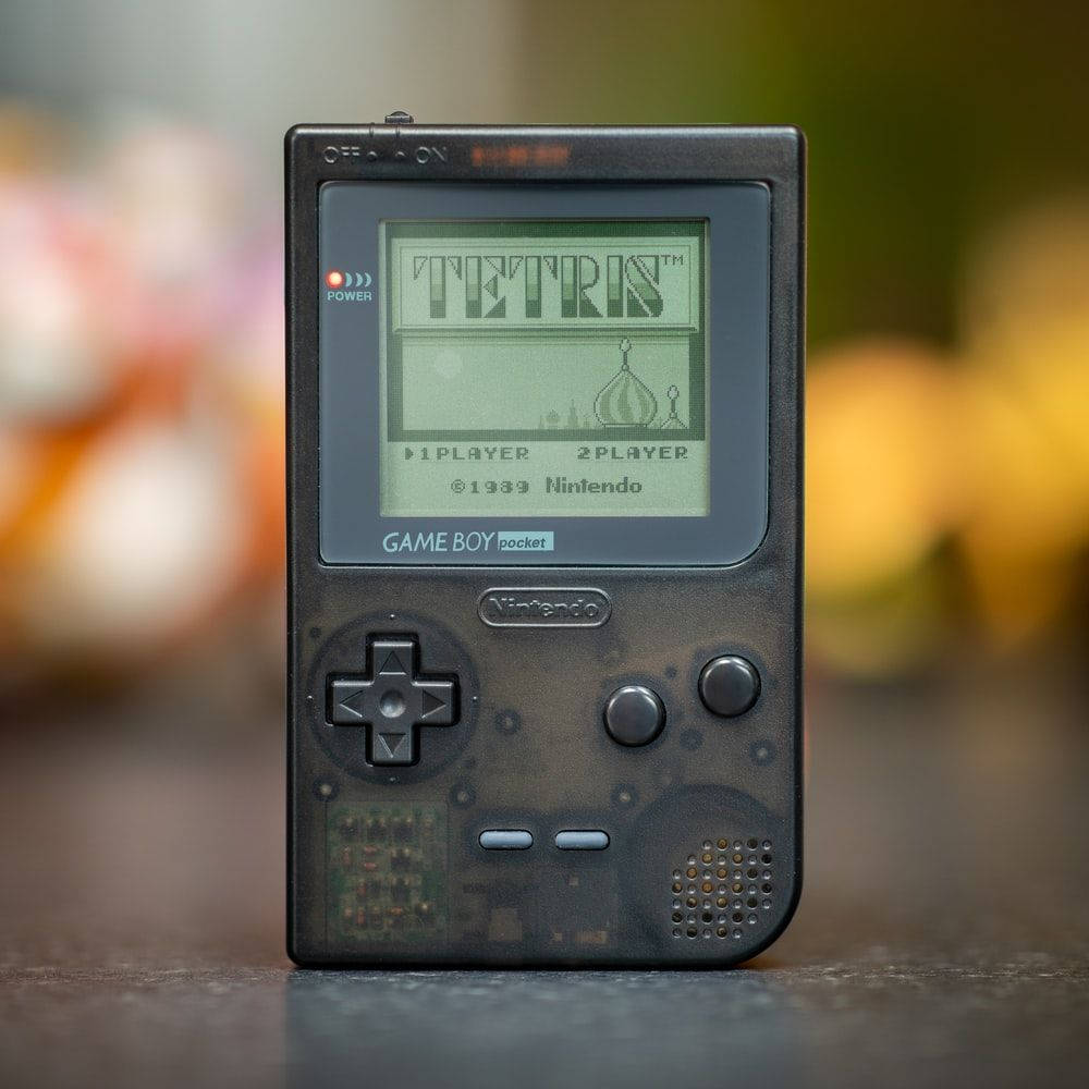 ブラックゲームボーイポケットでテトリス 壁紙