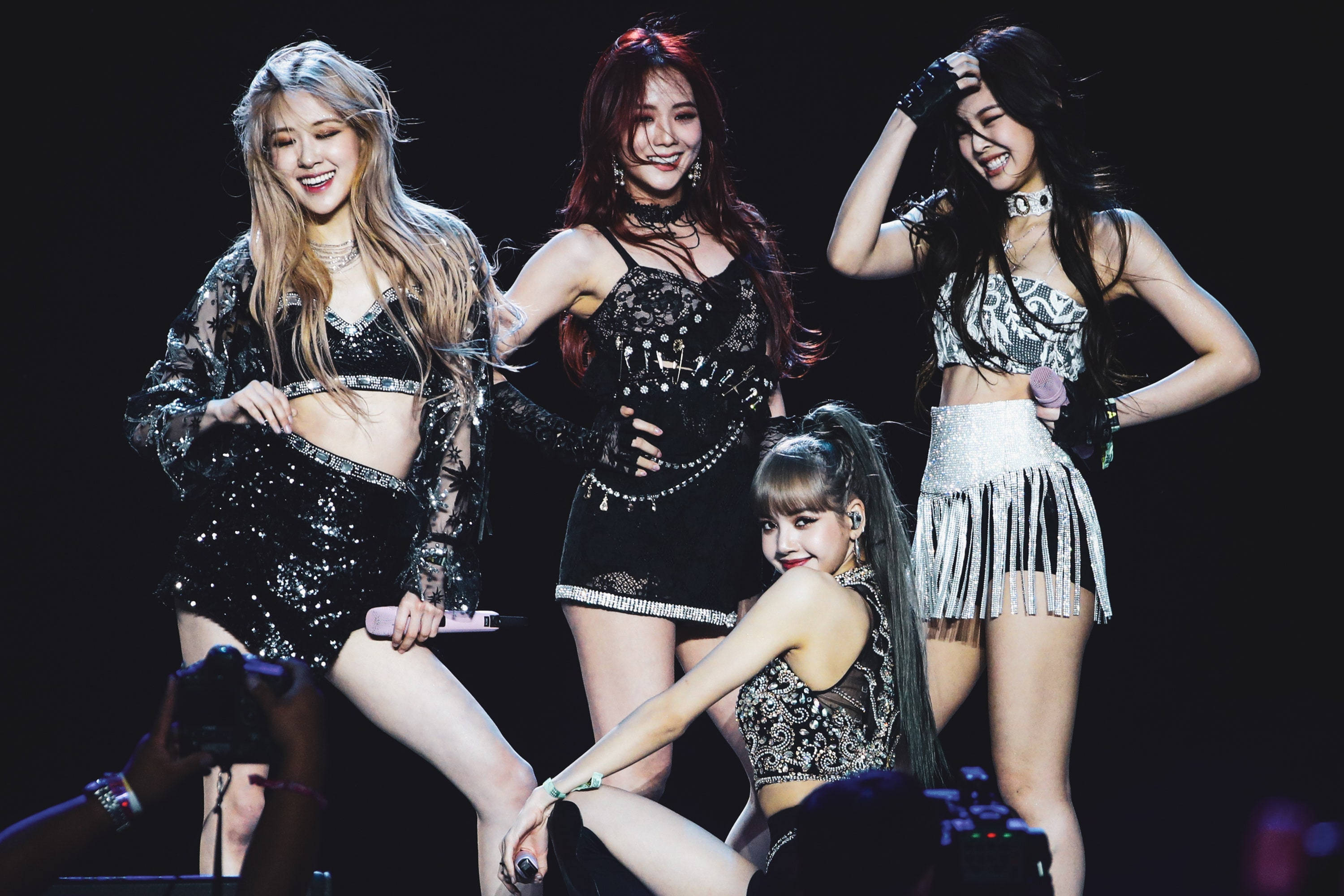 ブラックピンク ステージ上の自然な姿 デスクトップ — Blackpink 壁紙