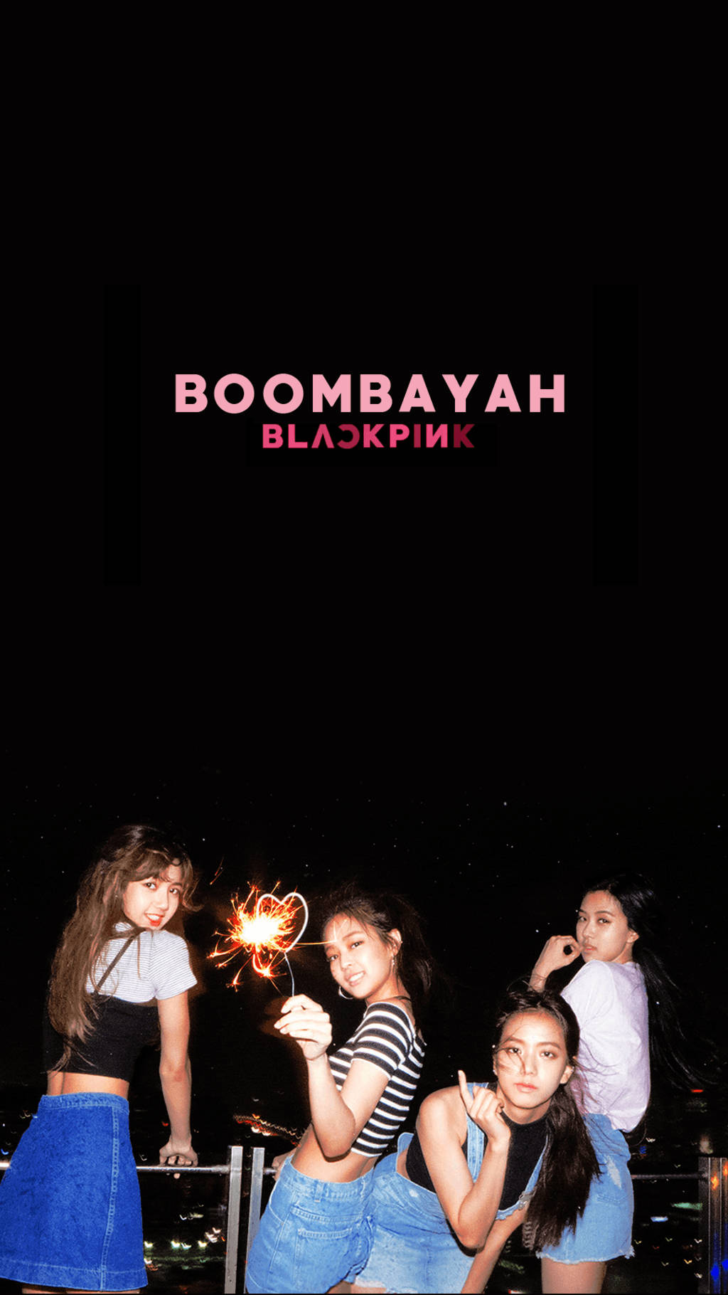 Boombayah Blackpinkのテキスト入り壁紙、BLACKPINKガールズナイトアウト