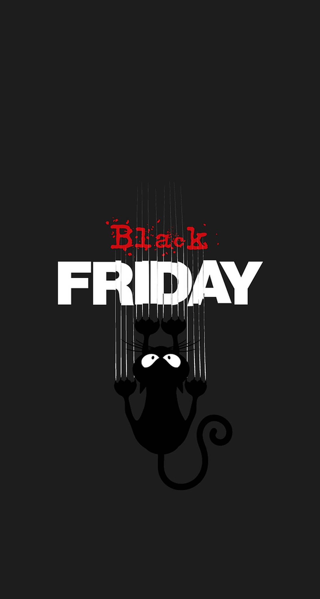 ブラックフライデー買い物狂騒曲の猫 壁紙