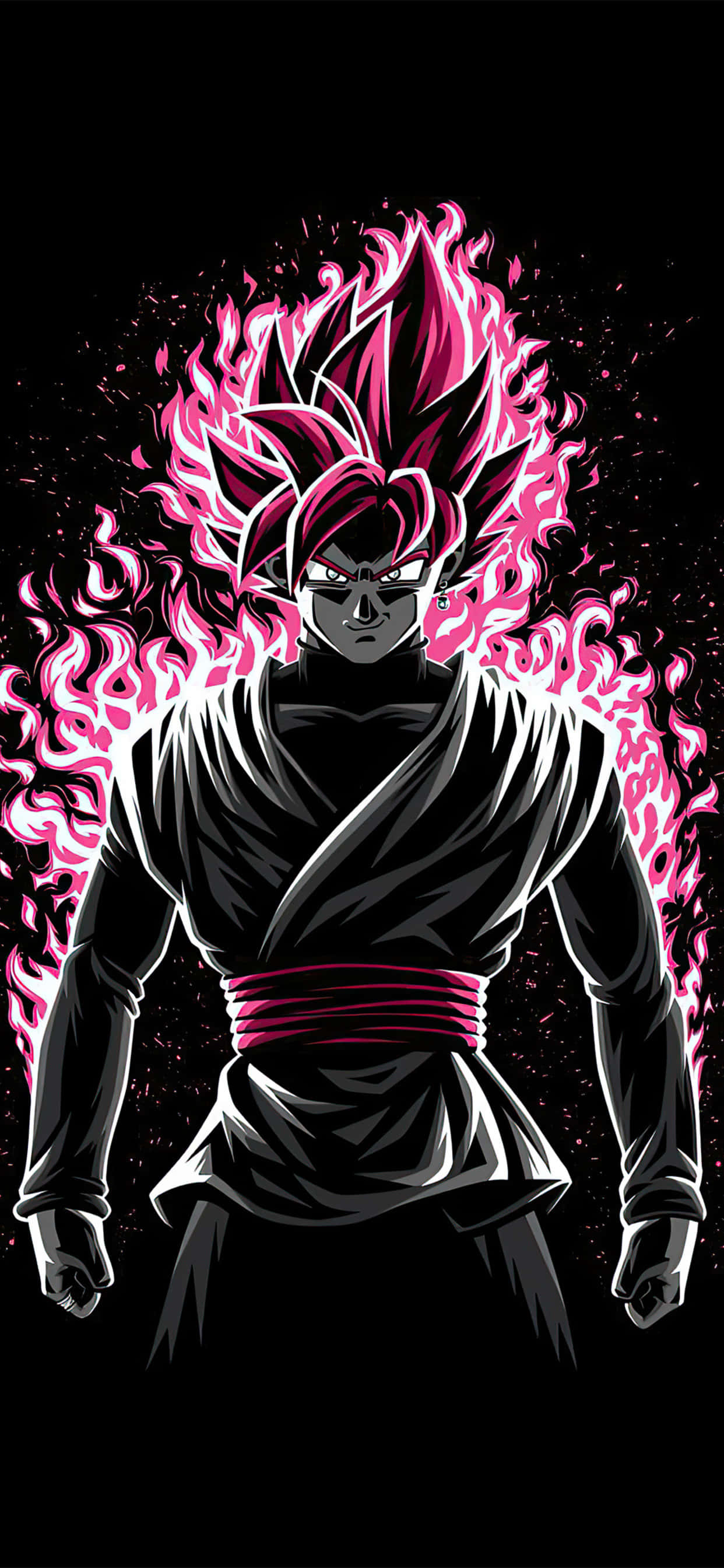 ブラック悟空イラスト ドラゴンボール超 iPhone 壁紙