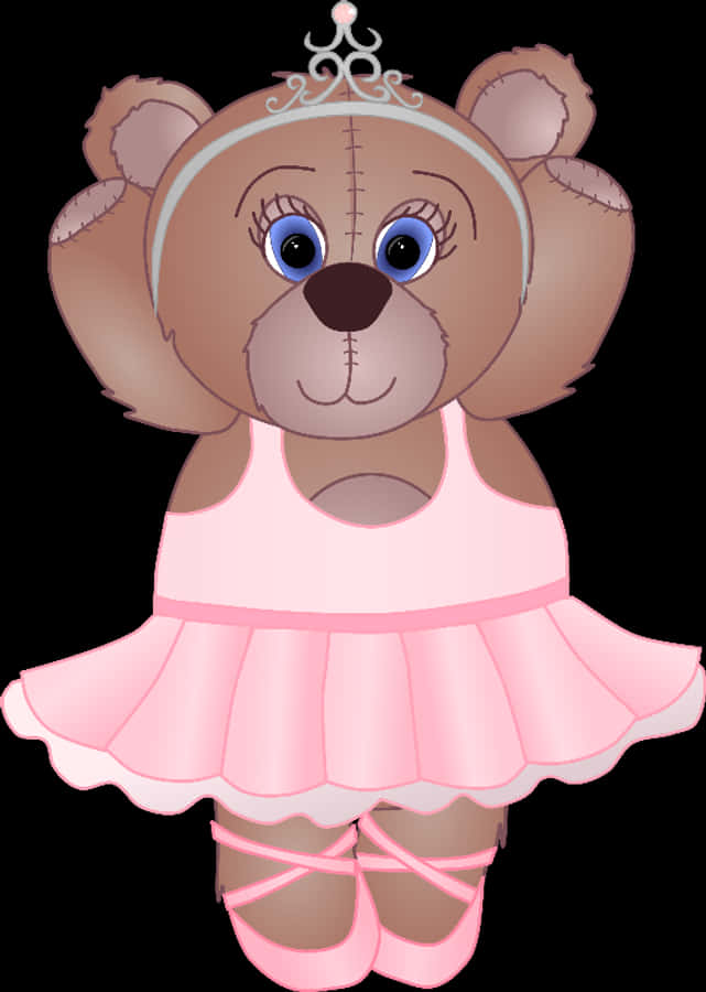 プリンセスバレリーナテディベア 壁紙