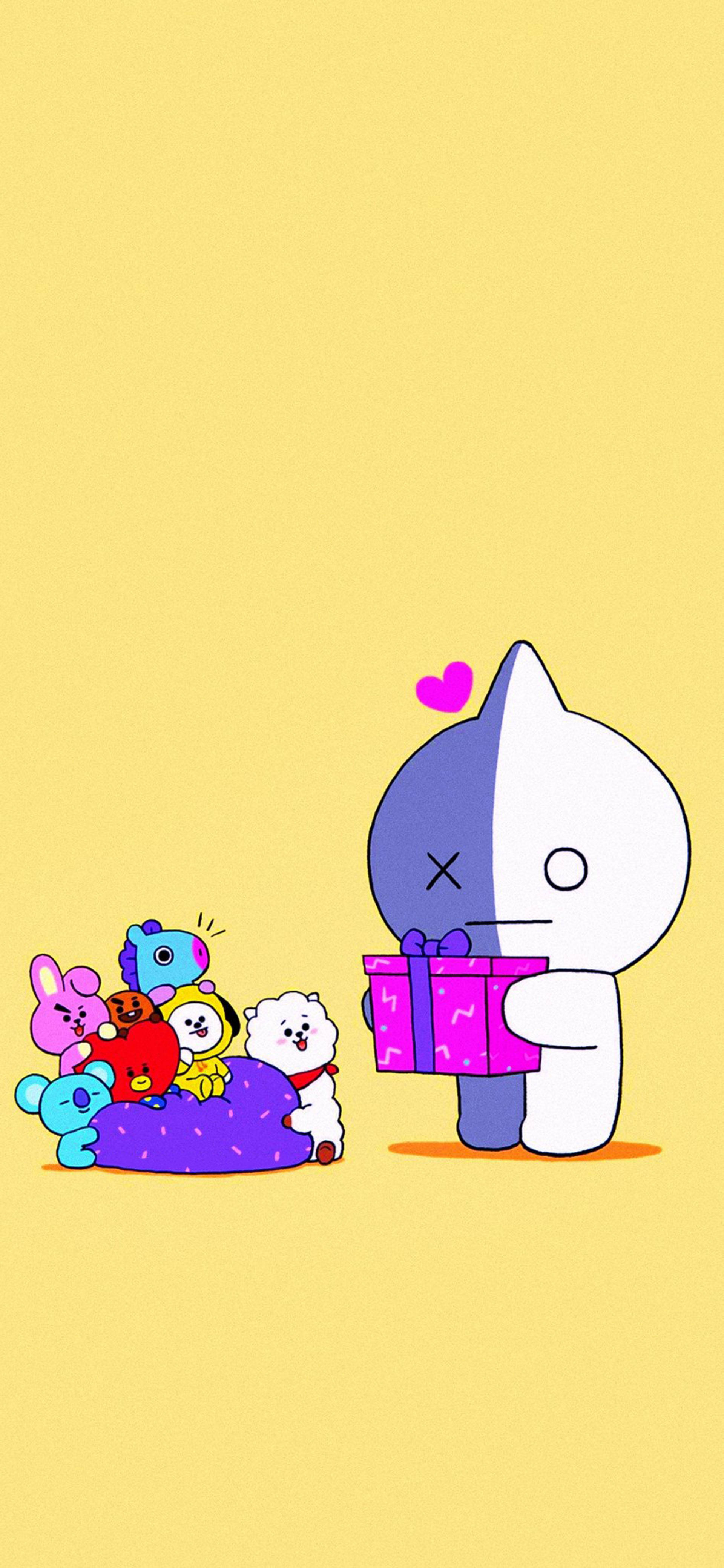 プレゼントを贈るヴァンBT21 壁紙
