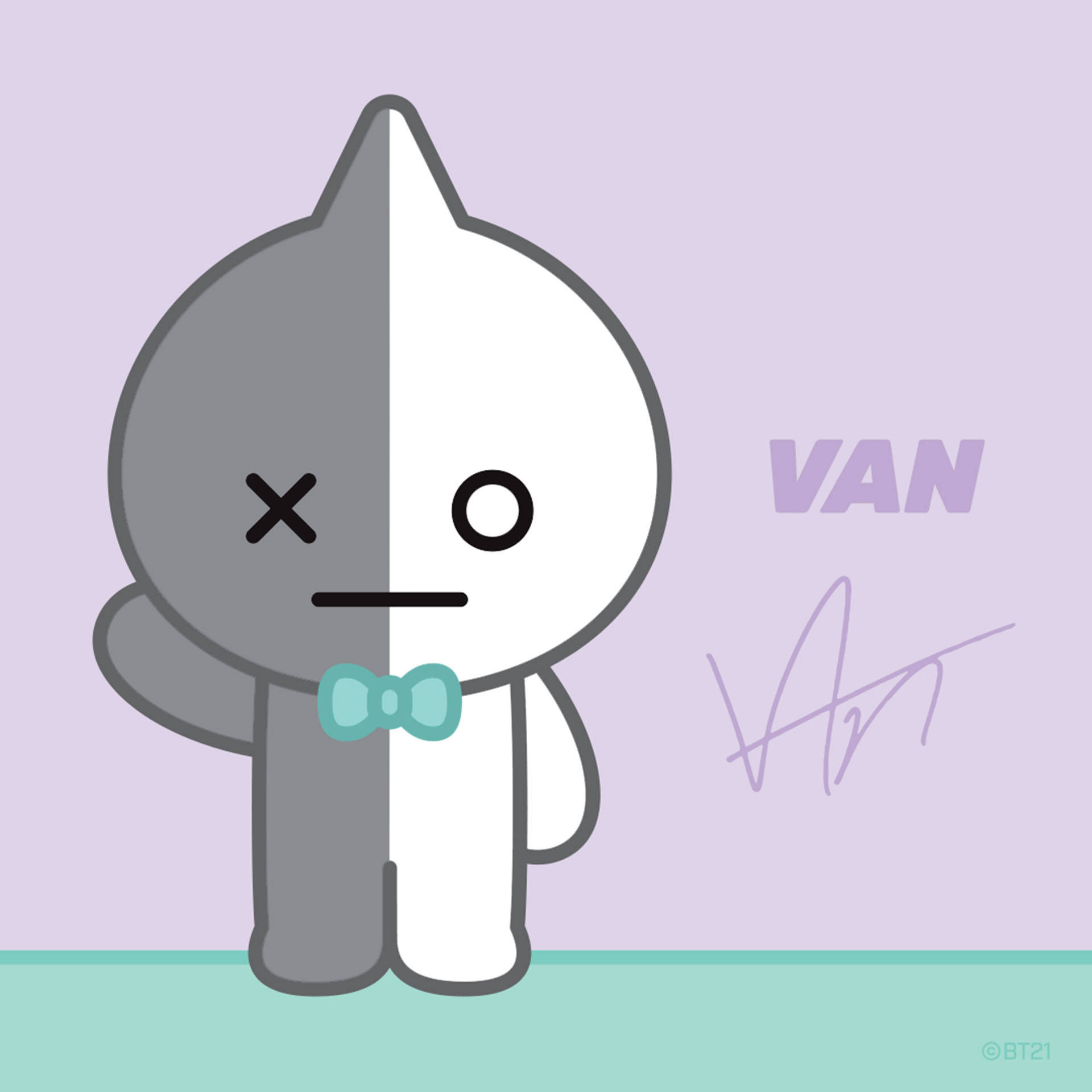 プロテクター Van BT21 壁紙
