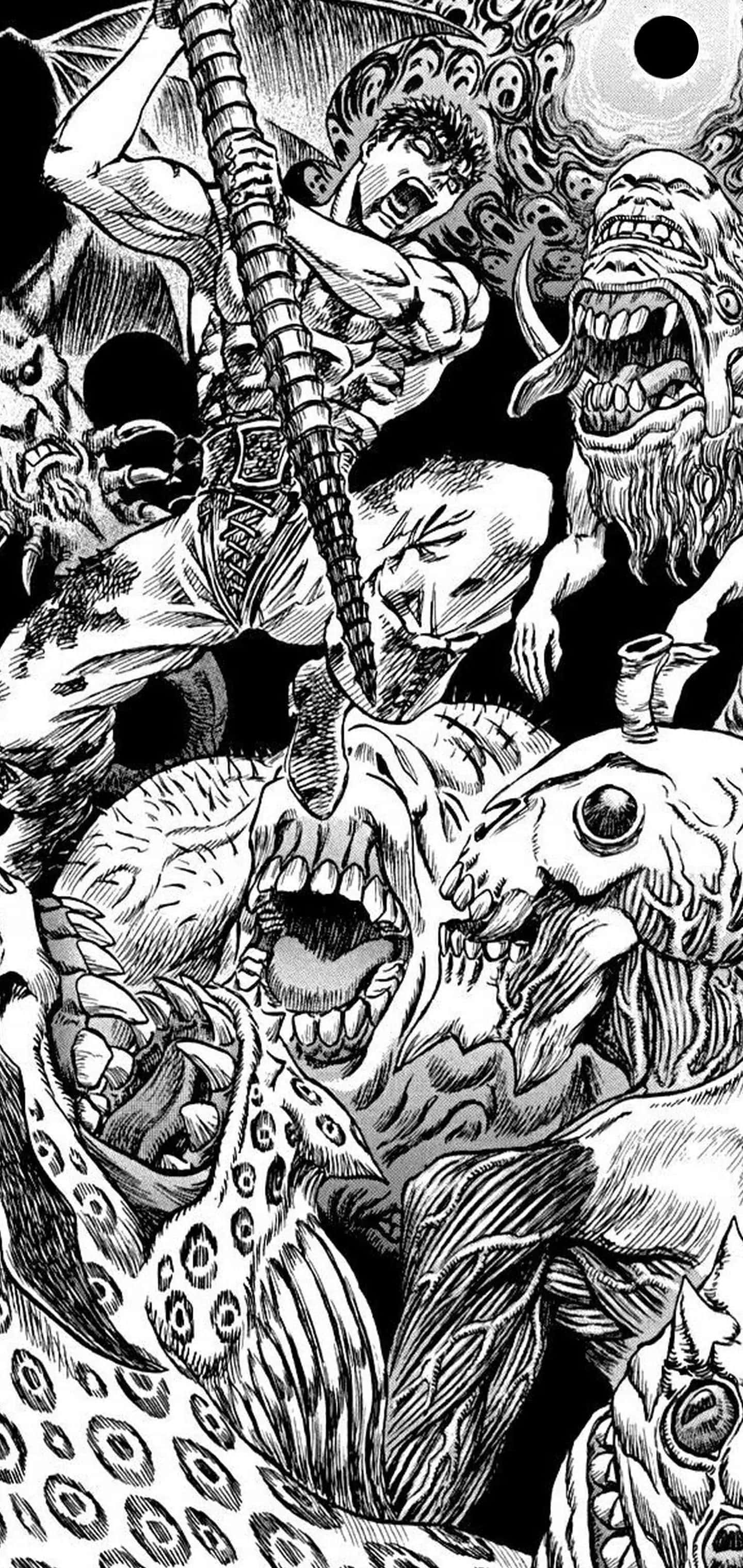 「ベルセルク漫画の黒い剣士ガッツ」 壁紙