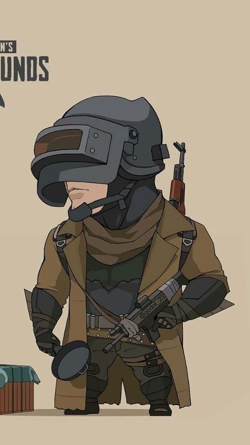 ベージュブラウンの美的アニメーションピクセル3 PUBG背景 壁紙