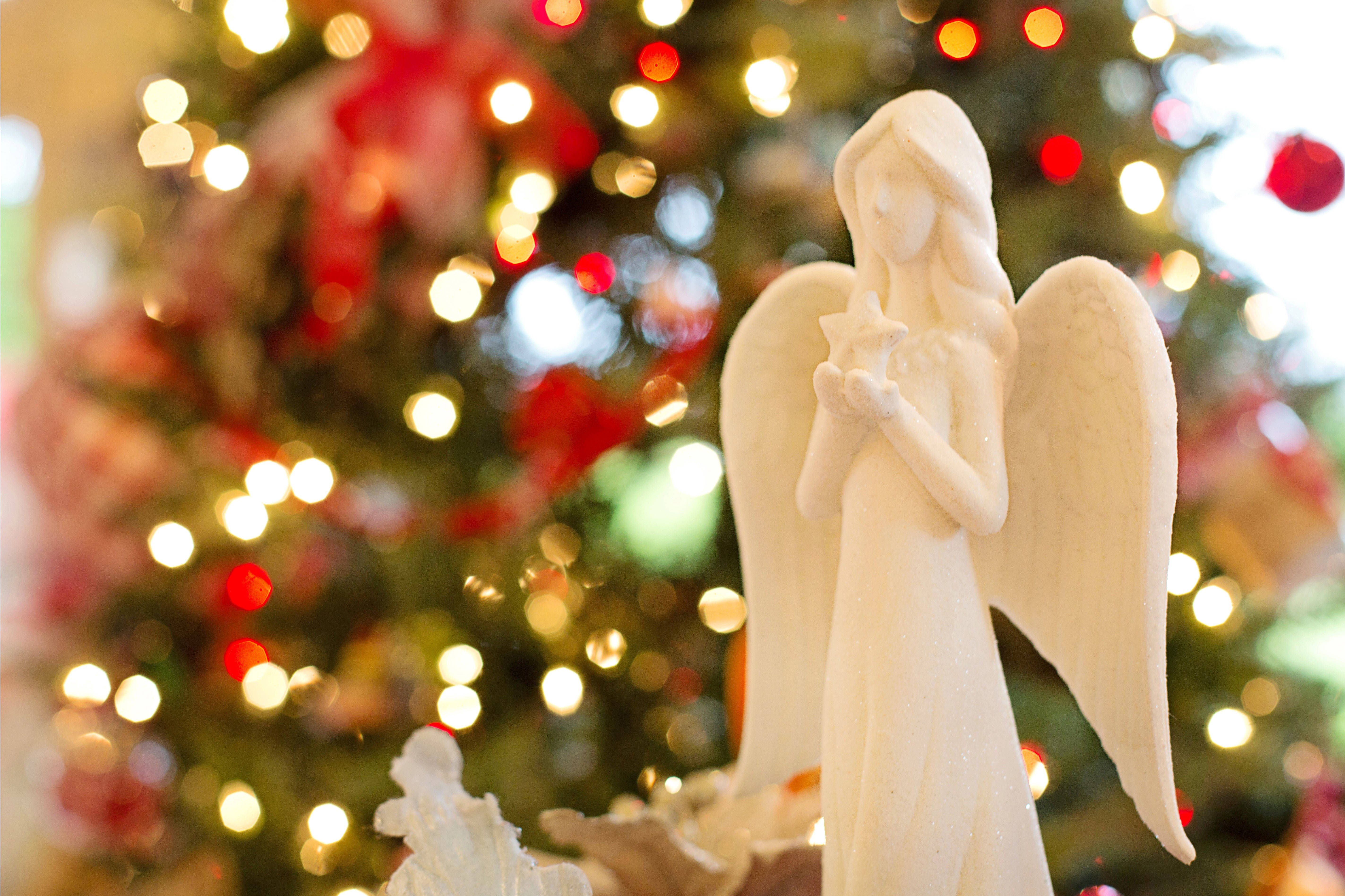 ホワイトクリスマスエンジェル 壁紙