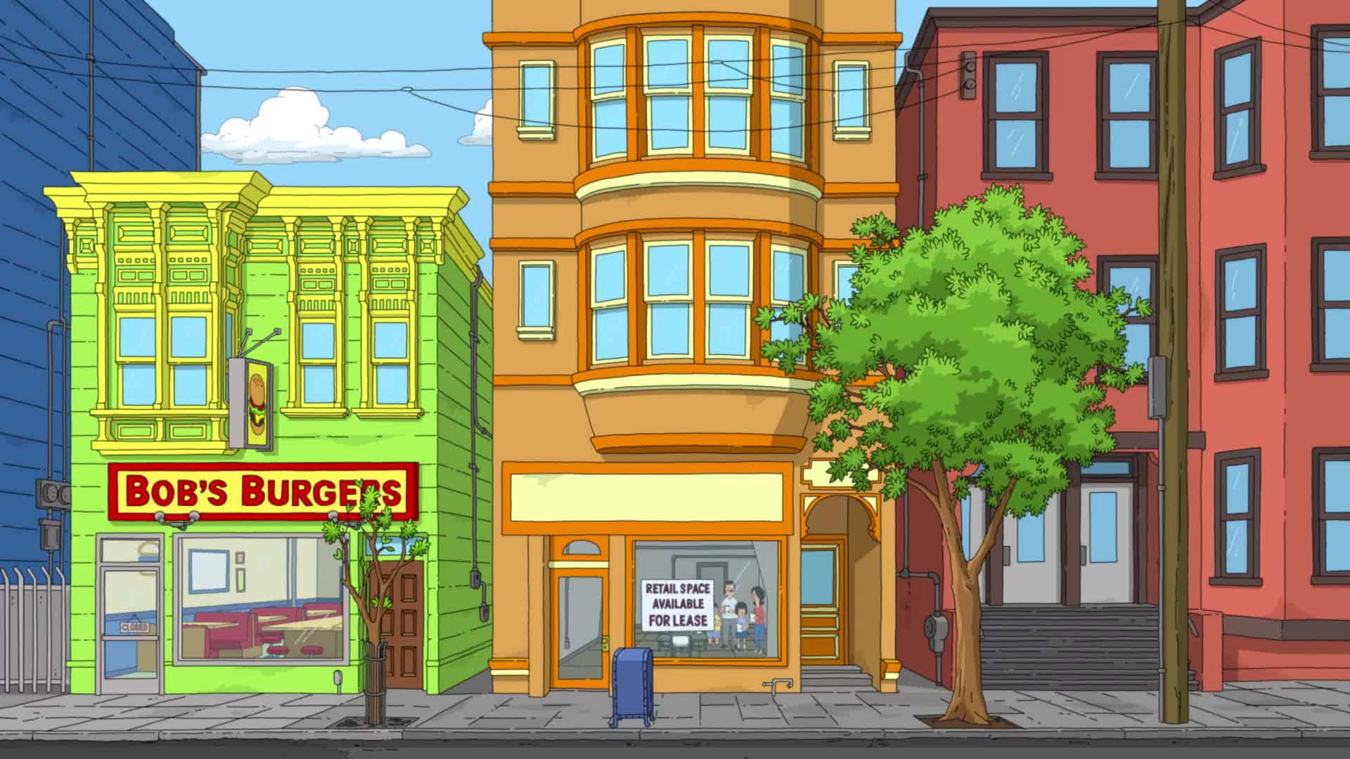 ボブズ・バーガーズの隣の店舗の背景 壁紙