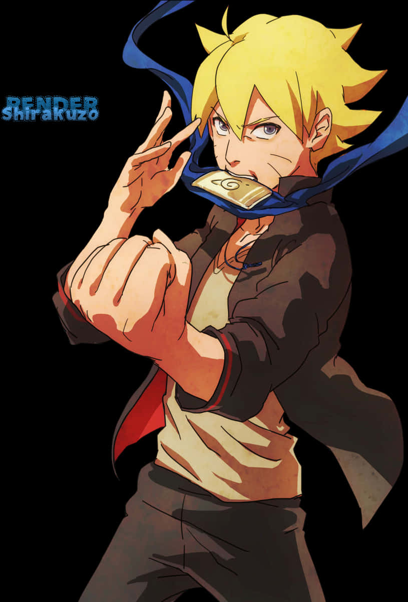 ボルト・ウズマキ アニメアートワーク 壁紙