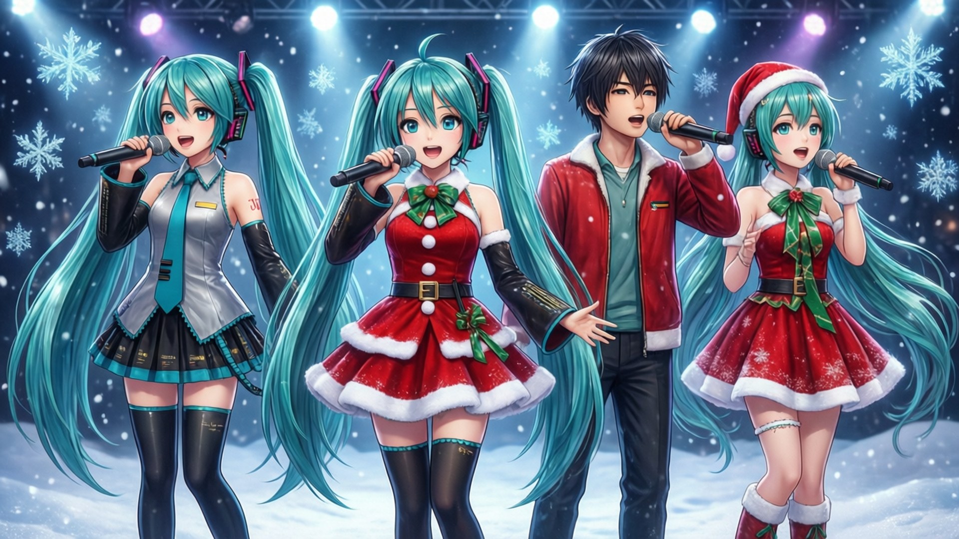 ボーカロイド クリスマスライブ 壁紙
