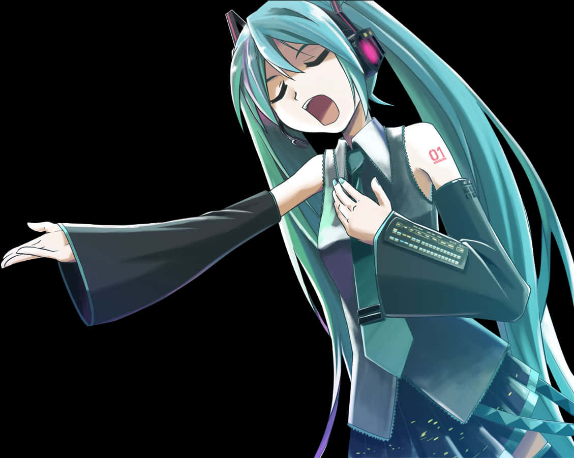 ボーカロイドパフォーマンス_アニメ_レンダリング 壁紙