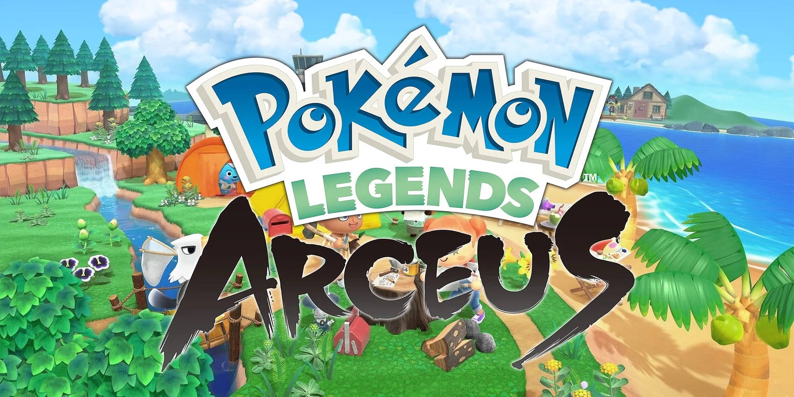 ポケモンレジェンズ アルセウス 昼間のポスター 壁紙