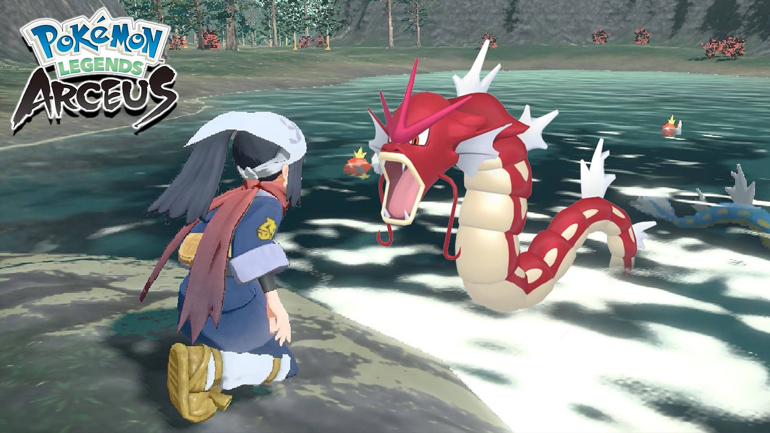 ポケモンレジェンズ アルセウス 紅色ギャラドス 壁紙