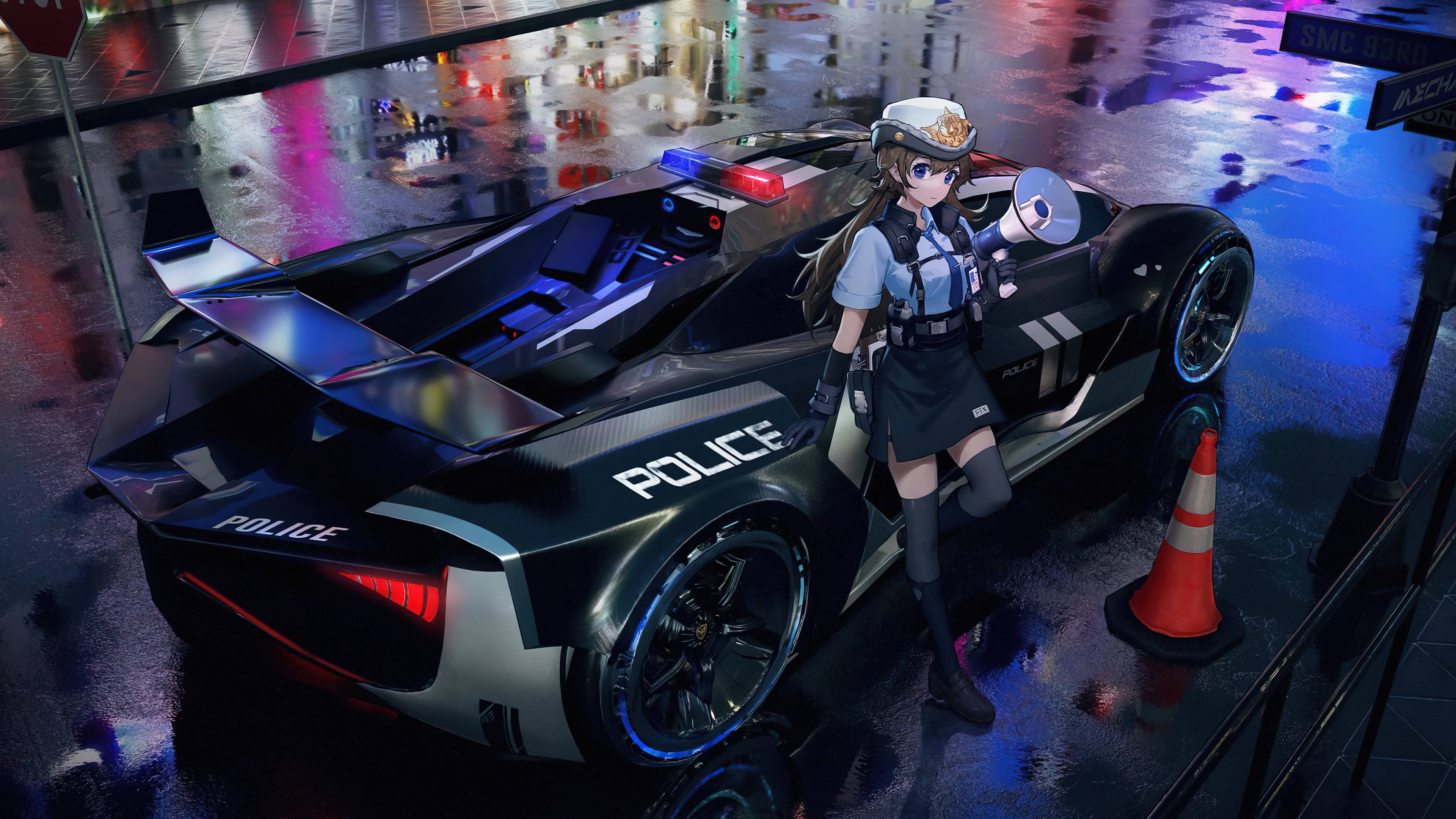 ポリスアニメカー 壁紙