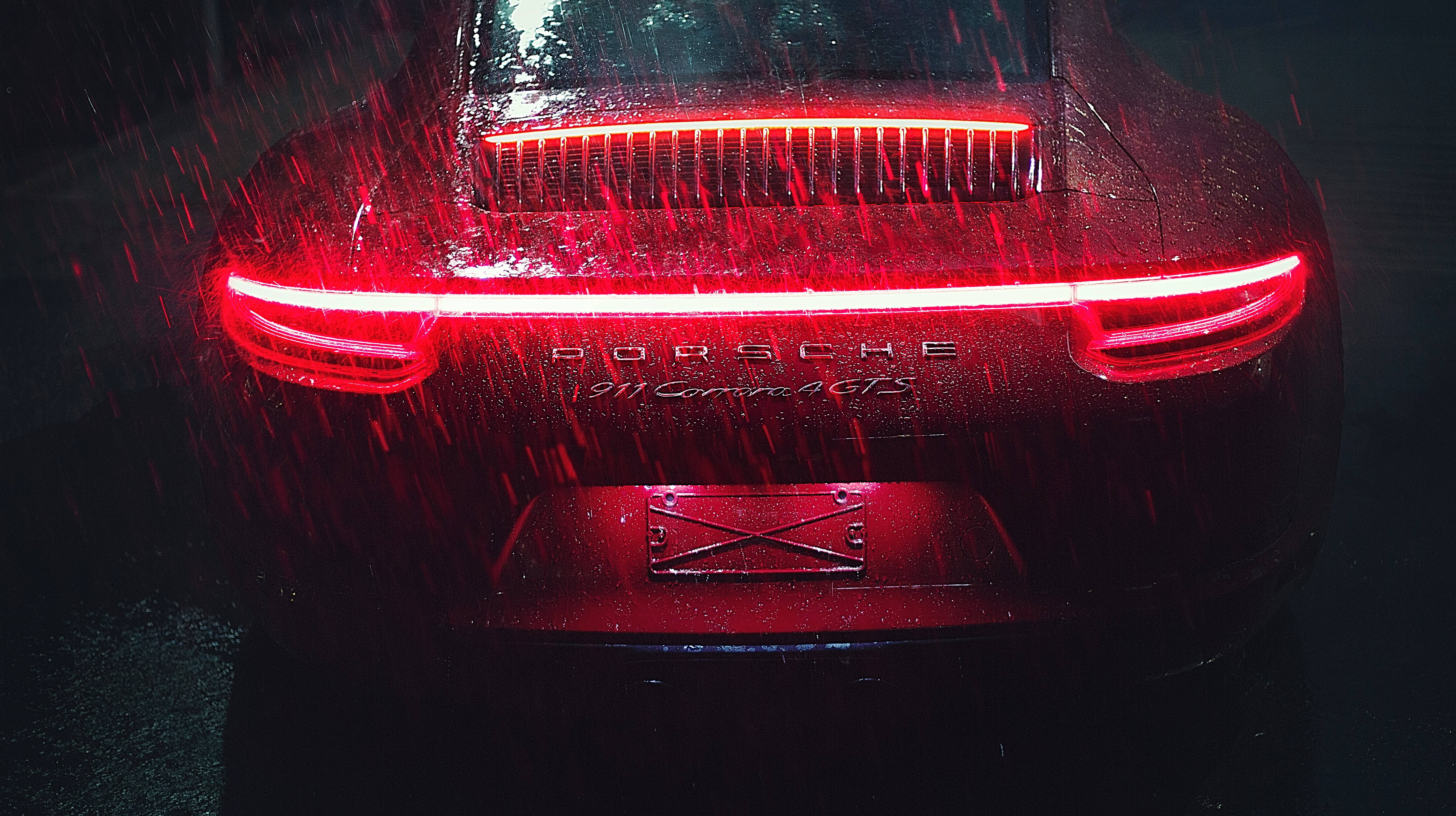 ポルシェ 最も美しい雨の車 壁紙