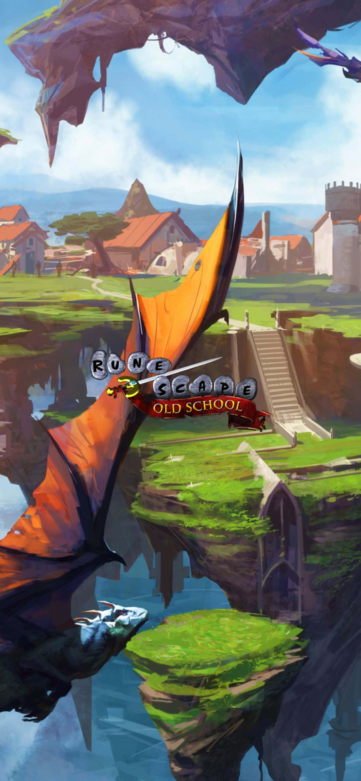 Portrait Dragon iPhone Xs Max Runescape Oldschool 背景 壁紙