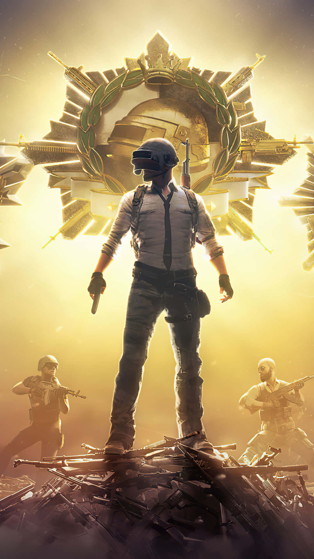 ポートレートポスターデザイン ピクセル3 Playerunknown's Battlegrounds 背景 壁紙