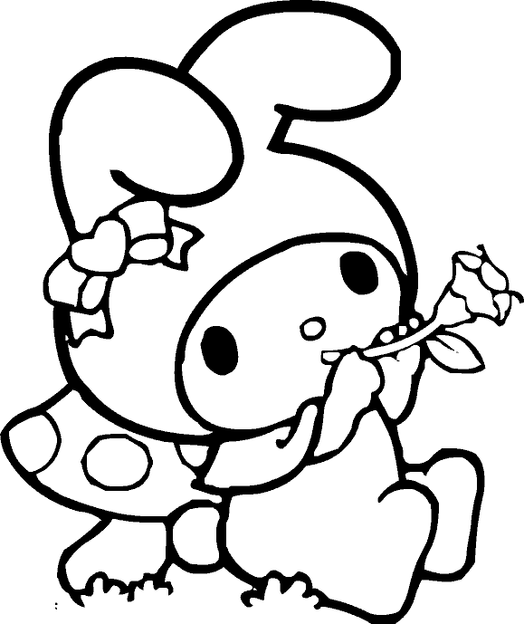 マイメロディ ぬりえ 線画 壁紙