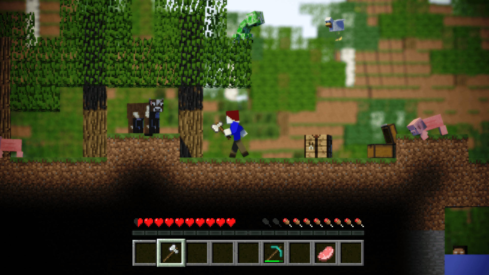 マインクラフト 3D アクションアドベンチャー 壁紙