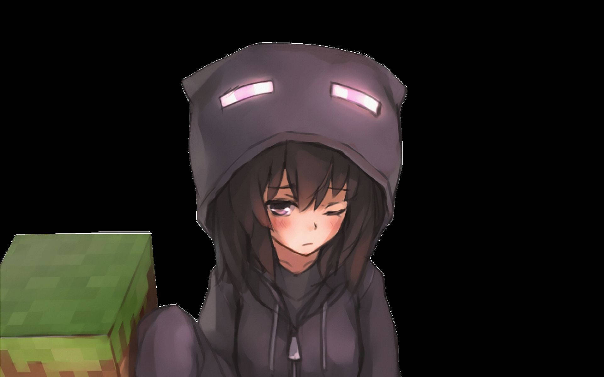 マインクラフト かわいいアニメガール PFP 壁紙