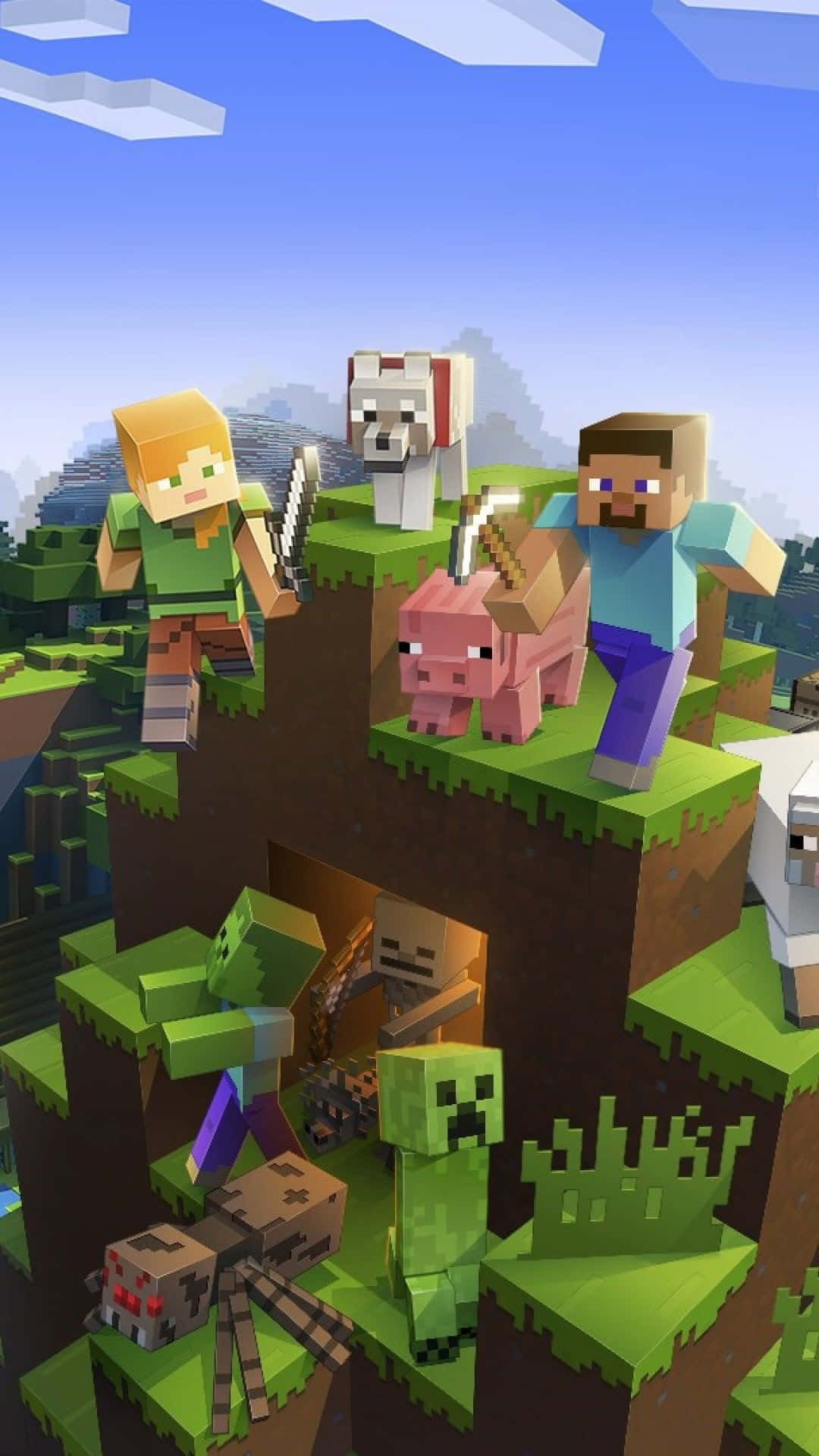 マインクラフトのキャラクター Android 壁紙