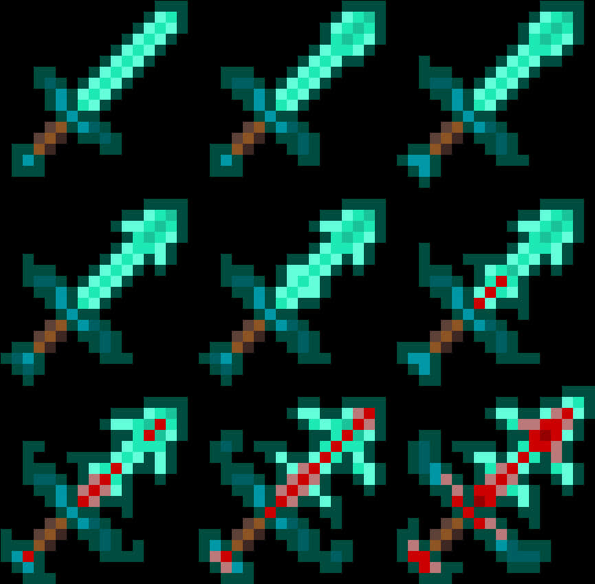 マインクラフトの剣 ドット絵 壁紙
