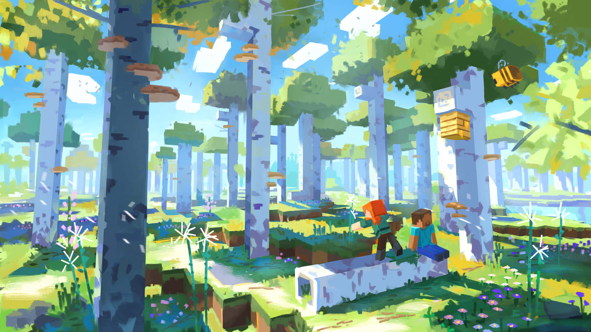 マインクラフトの背景 壁紙