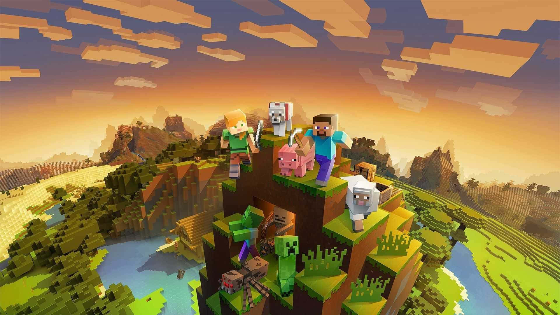マインクラフトの背景 壁紙