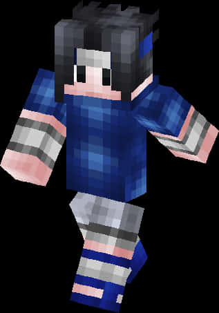 マインクラフト風サスケキャラクター 壁紙