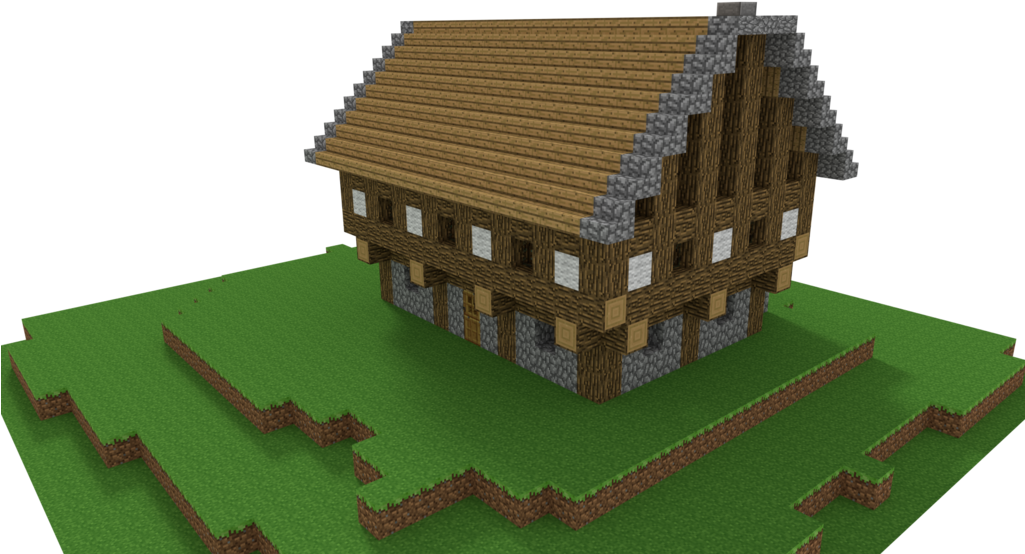 マインクラフト風バーチャル邸宅モデル 壁紙