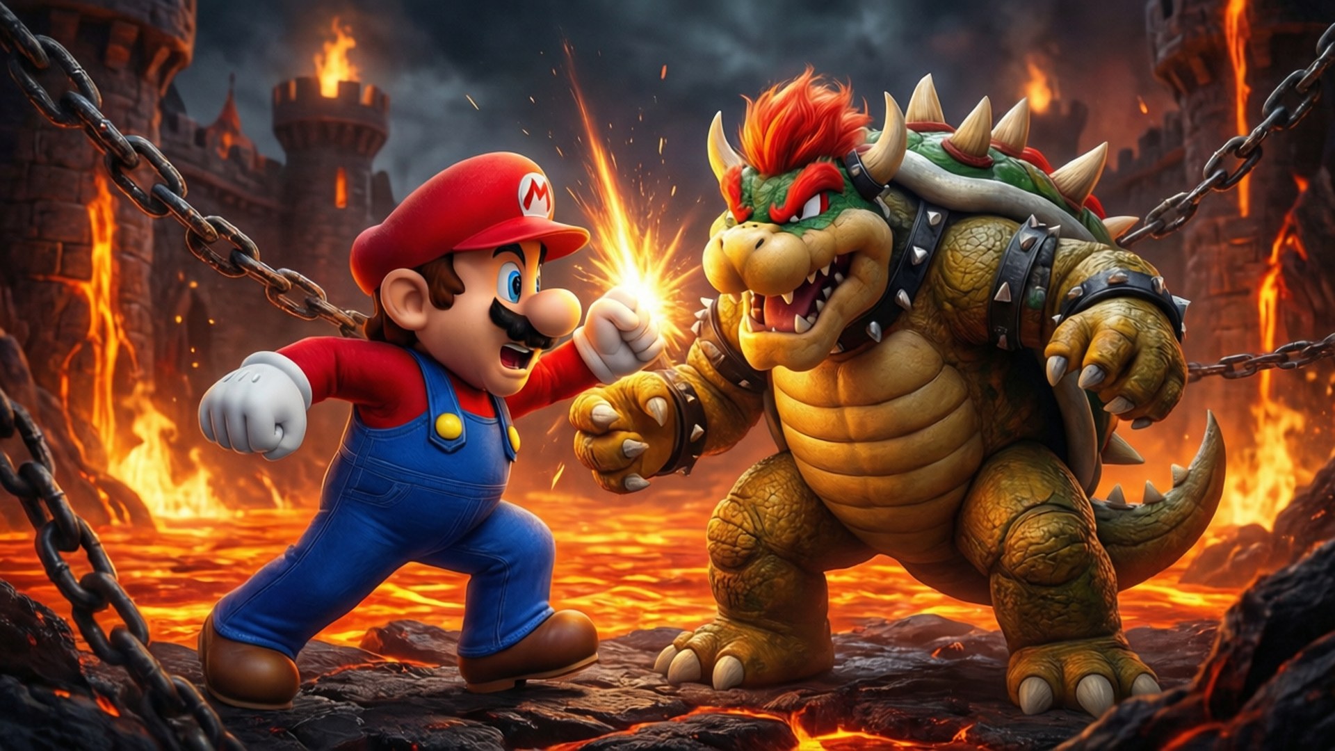 マリオ vs クッパ 壁紙