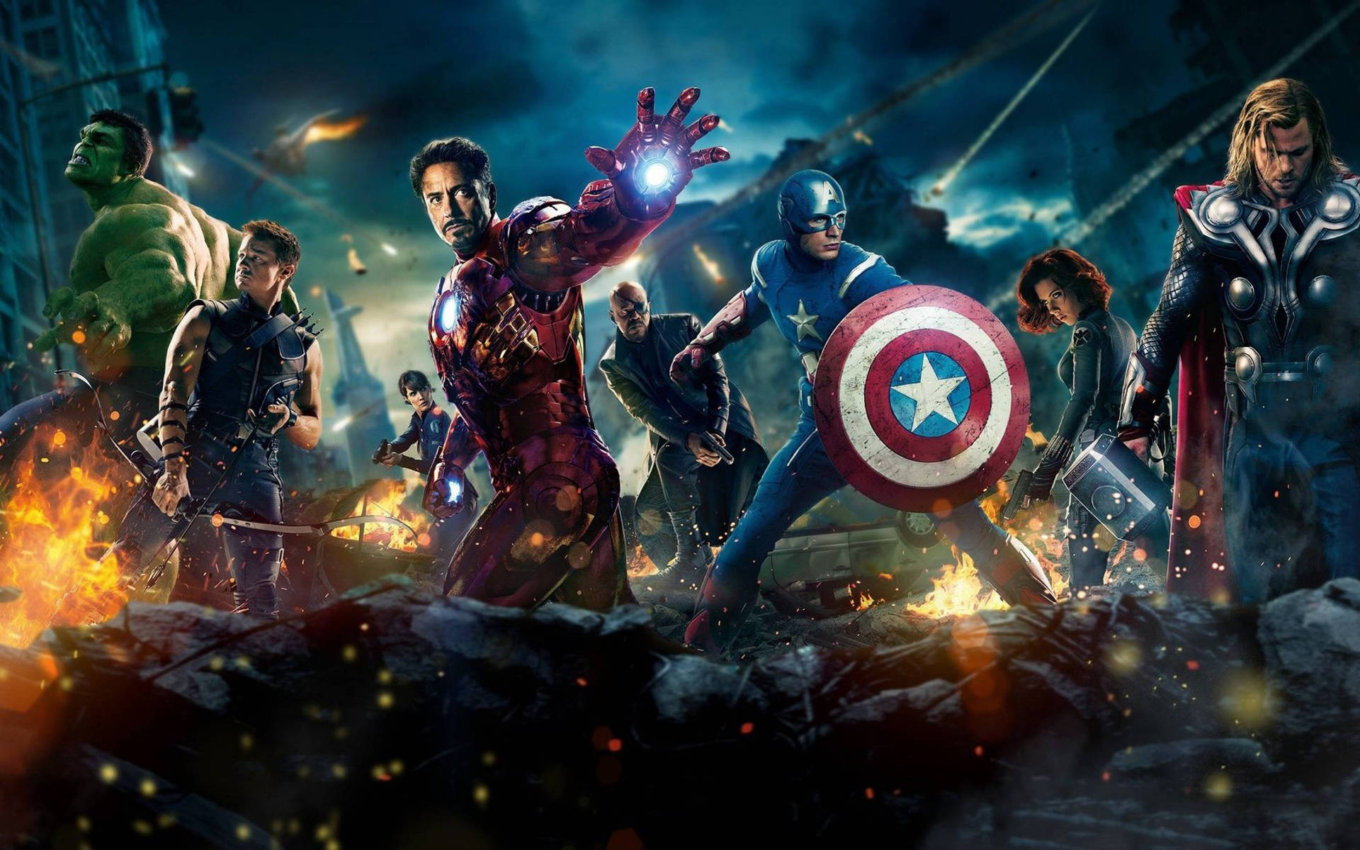 マーベルスーパーヒーロー、ハルク、ソー、キャプテン・アメリカ、アイアンマンなど。