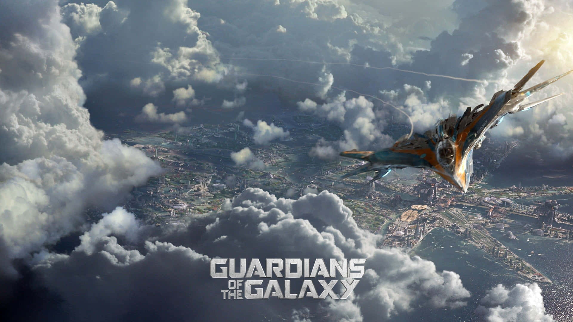 マーベルユニバース ガーディアンズ・オブ・ギャラクシーの宇宙船ミラノ 壁紙
