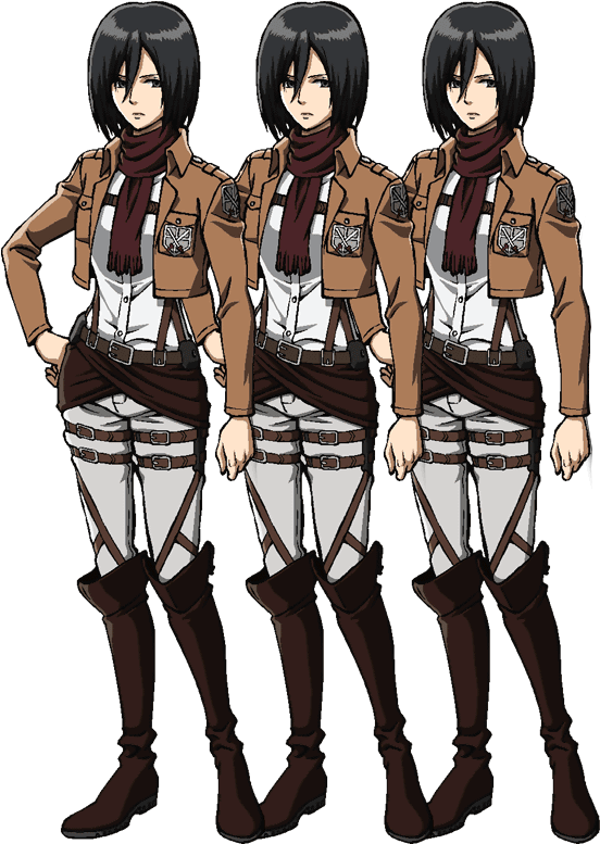 ミカサ・アッカーマン 調査兵団制服 壁紙