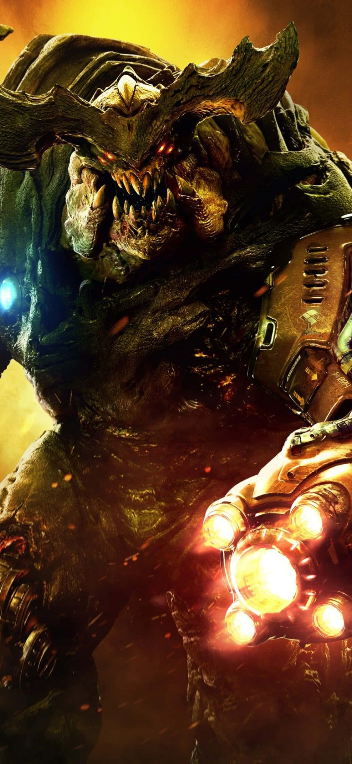 ミサイル悪魔 Doom iPhone Xs 背景 壁紙
