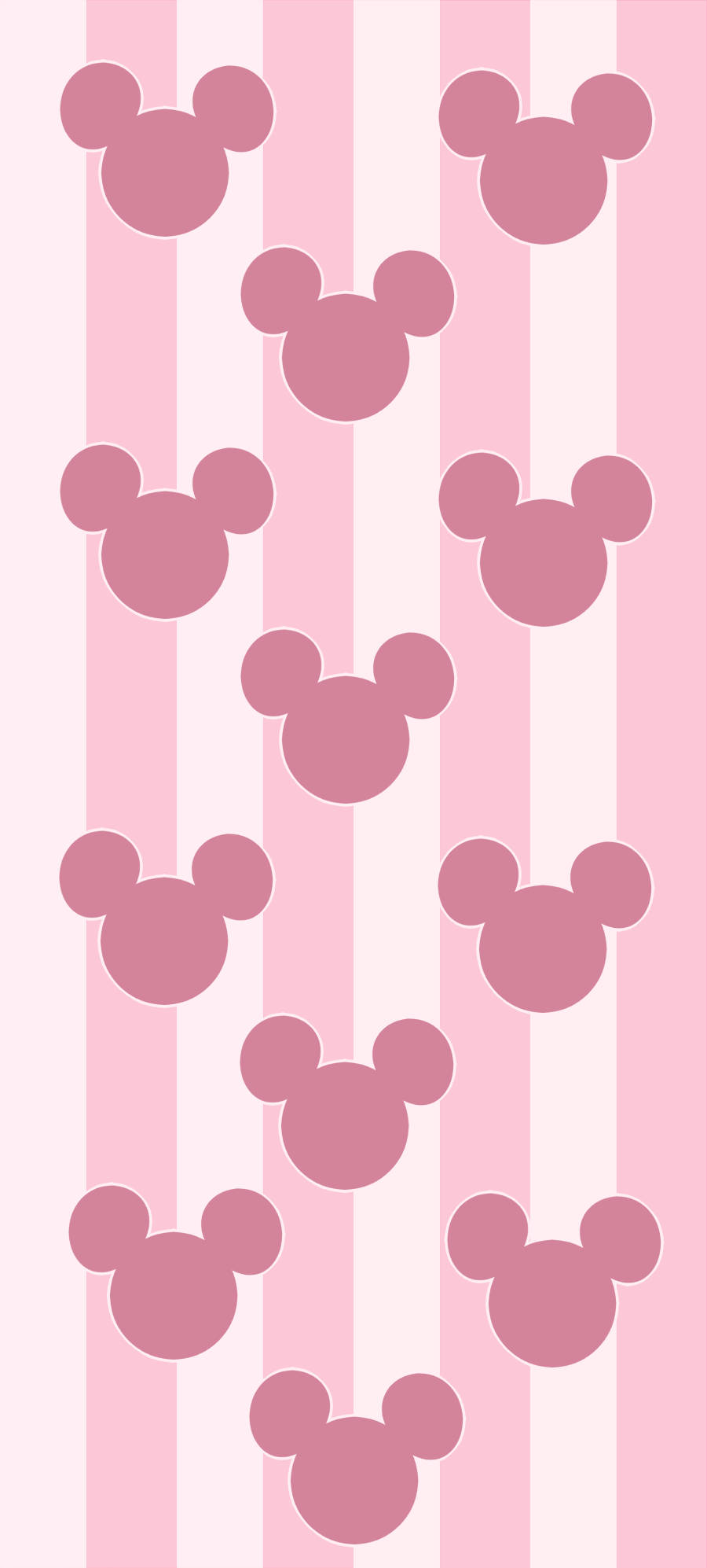 ミッキー ピンク ディズニーロゴ 壁紙