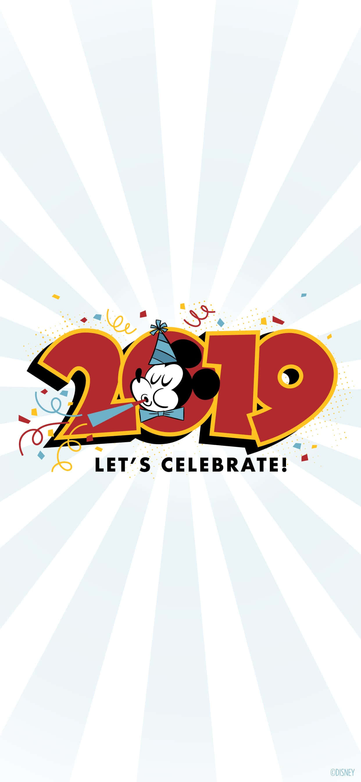 ミッキーマウスと新年を祝おう！ 壁紙