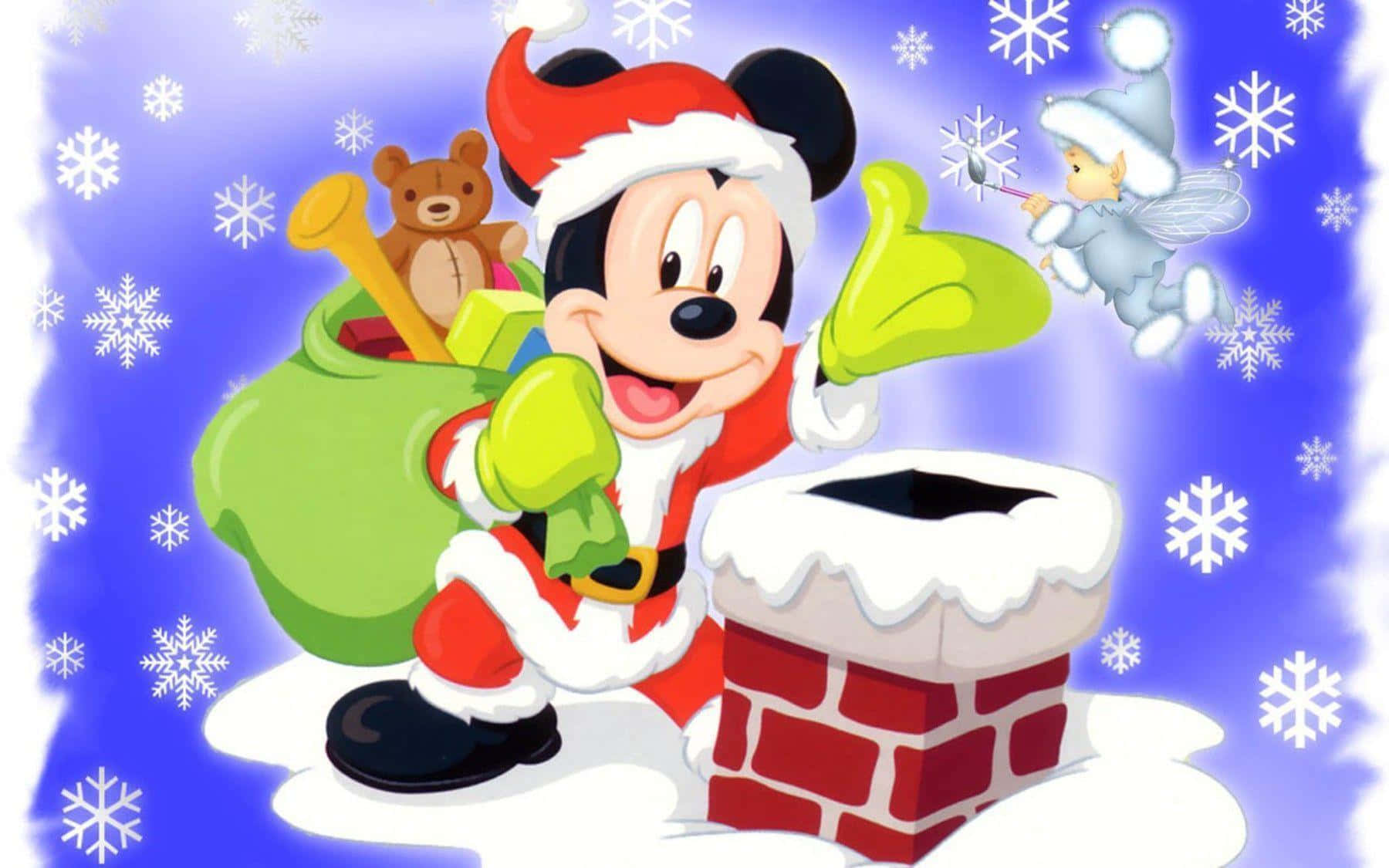 ミッキーマウスのクリスマス壁紙 壁紙