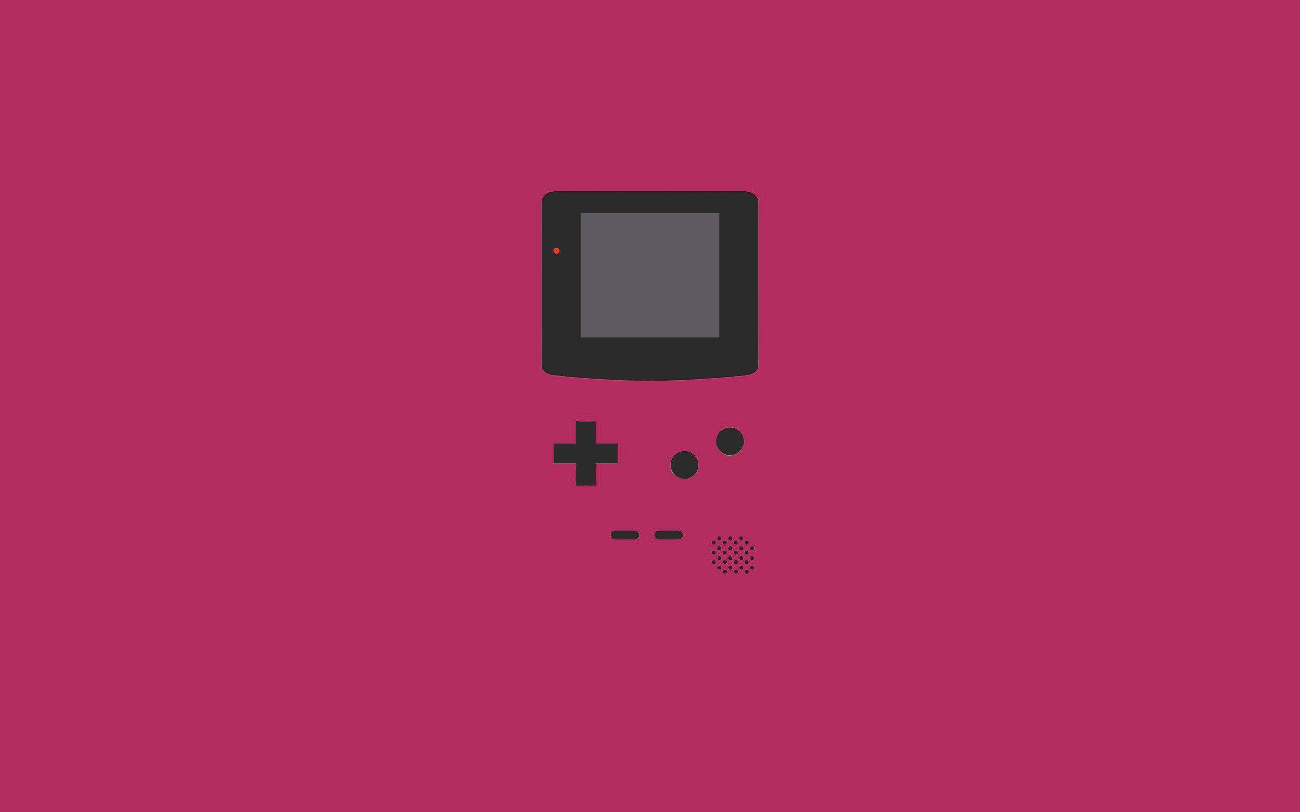 ミニマルなゲームボーイカラーのアート 壁紙
