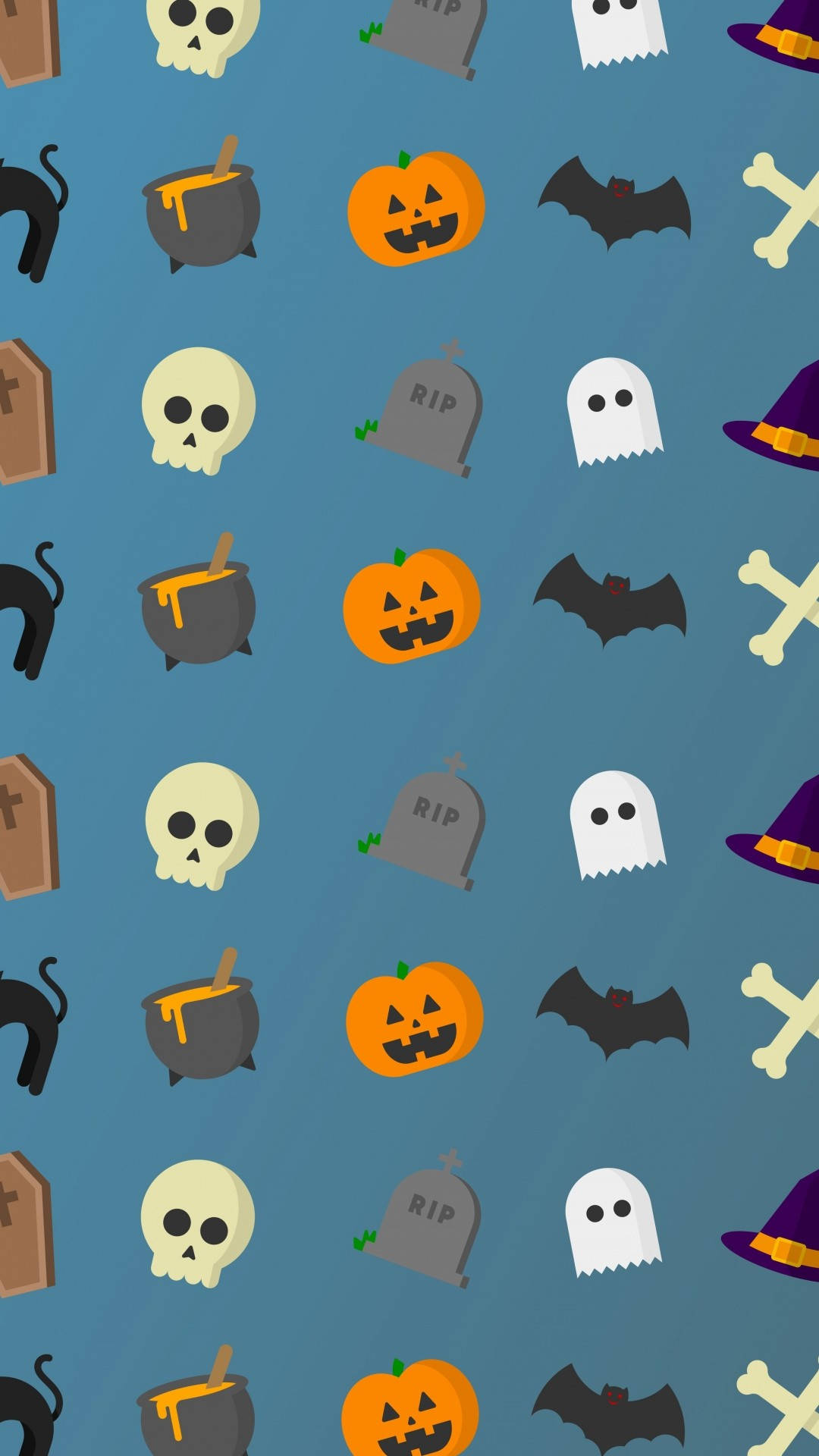 ミニマルなハロウィンiPhone壁紙 壁紙