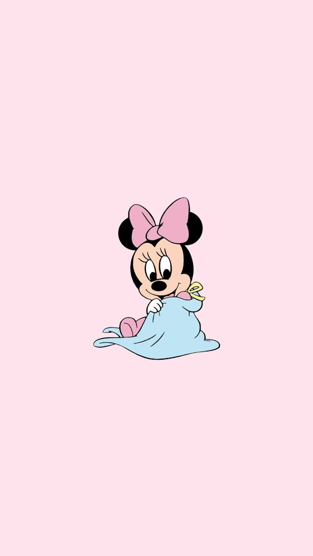ミニーマウス かわいい iPhone 壁紙