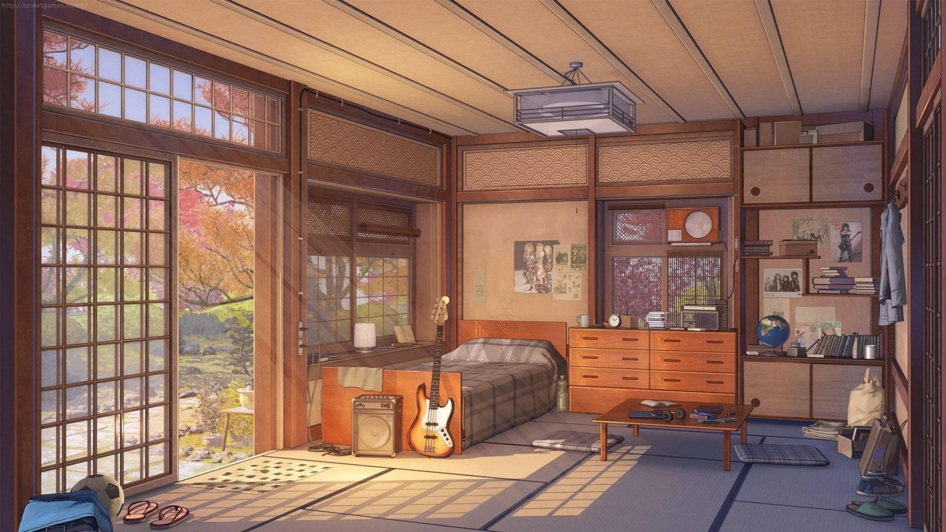 ミュージシャンのアニメ部屋 壁紙