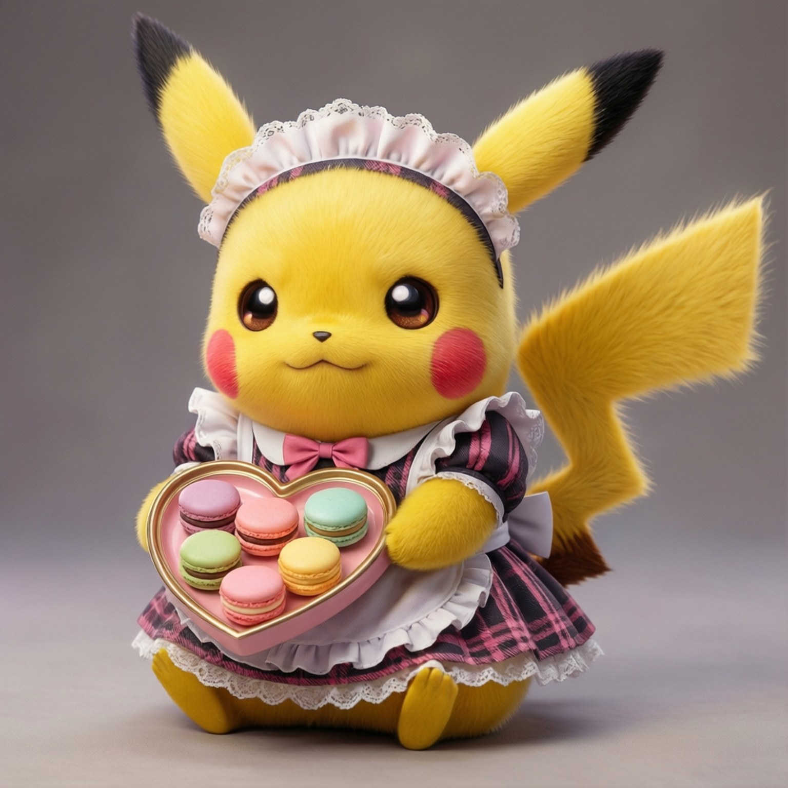 メイドピカチュウかわいい 壁紙