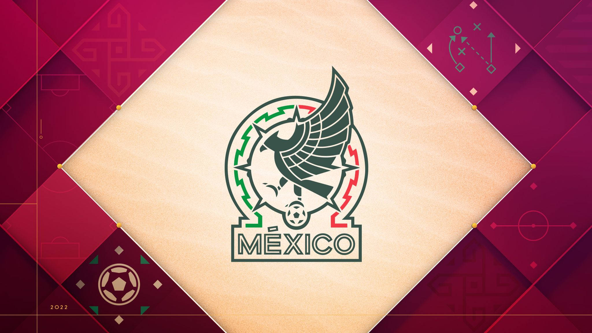 メキシコ代表サッカーチーム 新ロゴ 壁紙